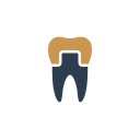Icon of tooth with crown