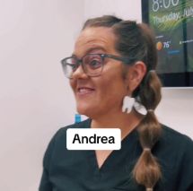 Dental team member Andrea